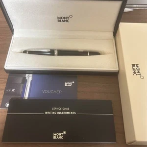 Montblanc Meisterstück P145 Platinum Line Fountain Pen Black with Box & Papers - Picture 1 of 24