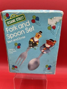 Vintage Sesame Street Stainless Silverware Bert & Ernie PLUS Night Light & MORE - Picture 1 of 12