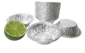 KitchenDance Disposable Aluminum Mini Tart Pans without Lids - 3 Inches Round - Picture 1 of 7