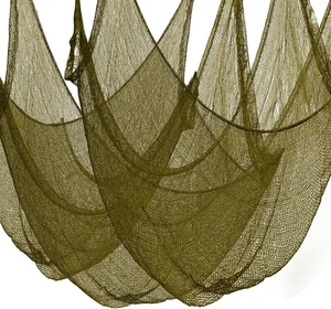 Green Creepy Cloth 8.75yd x 85" Halloween Spooky Gauze Haunted Decor - Picture 1 of 5