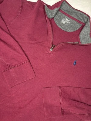 Polo Ralph Lauren Performance 1/4 Zíper Absorvente Pulôver Masculino Grande Marrom Golfe - Imagem 1 de 4