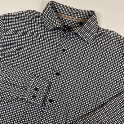 Left Coast Tee Button Up Shirt Men's Large Plaid Long Sleeve Stretch Cotton - Image 1 of 4