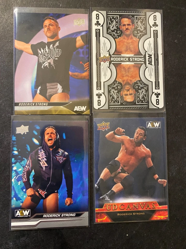 Roderick Strong - 4 Wrestling Card Package Deal - Image 1 of 2