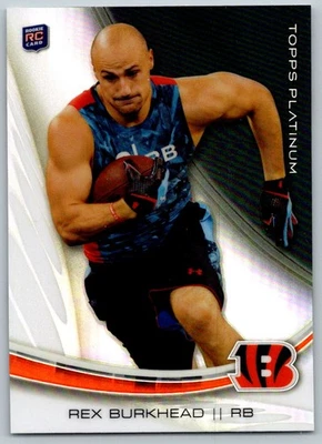 2013 Topps Platinum Rex Burkhead Rookie Cincinnati Bengals #135 - Image 1 of 2