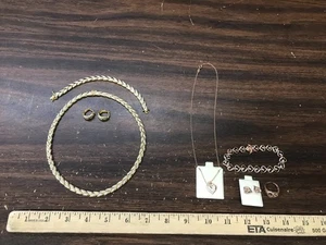 lot of 2 pgda 18kgp bronze jewelry sets - Bild 1 von 14