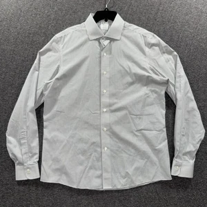 Camisa Brooks Brothers Para Hombre 16.5 36 Blanca Negra Cuadros Rejilla Milano Algodón Sin Hierro - Imagen 1 de 10