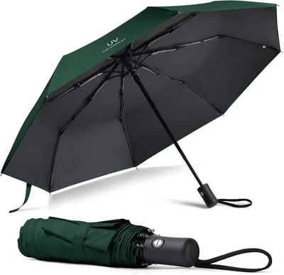 Regenschirm Taschenschirm Auf Zu Automatik Regenschirm Sturmfest Teflon Schicht - Bild 1 von 4
