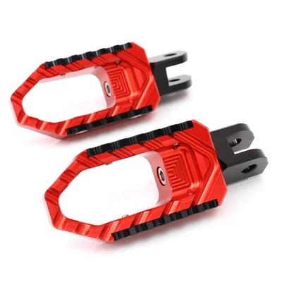 RED FRONT WIDE FOOT PEGS FOR DUCATI 1199 959 PANIGALE STREETFIGHTER 848 /S - Image 1 of 4