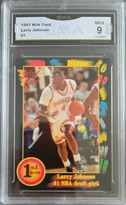 Larry Johnson Rookie Card 1991 Wild Card #24 GMA 9 MINT - Picture 1 of 2