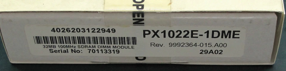 Toshiba PX1022E-1DME (32 MB, SDRAM, 100 MHz, DIMM 168-pin) - Image 1 of 1
