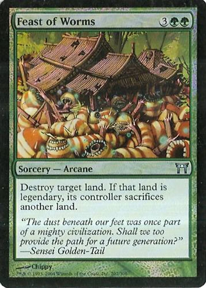 MTG - COK - Feast of Worms - Foil - NM - Image 1 of 1