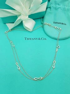 Tiffany & Co. Infinity Link Links 30 Inches LONG Sterling Silver Necklace - Picture 1 of 14