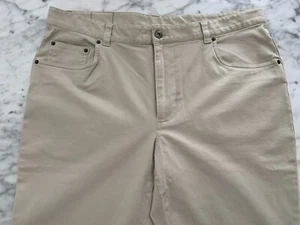 TASSO ELBA Men's Beige 5-Pocket Cotton Blend Pants Luxurious Soft Jeans W34 - Picture 1 of 9