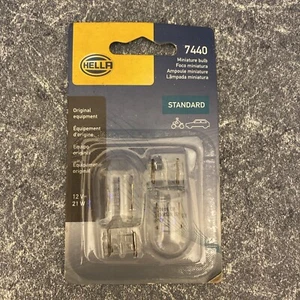 Hella 7440TB Set of 2 Light Bulbs for VW Chevy F250 Truck F350 Ram 1500 MDX Pair - Picture 1 of 5