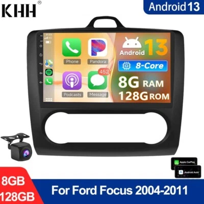 8+128G Android Para Ford Focus 2004-2011 Radio Coche Carplay Multimedia Reproductor GPS Foto 1 de 4