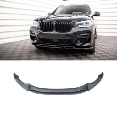 For 2018-2021 BMW X3 G01 X4 G02 Sport Front Splitter Bumper Lip Carbon Style Foto 1 de 4