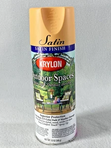 Krylon Outdoor Spaces Satin Finish Spray Paint Peach Light Orange 12 oz - Picture 1 of 6