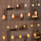 LED Star Moon Curtain Fairy Lights Garland String Lights Home Bedroom Decoration