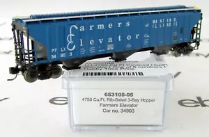 Spur N 4750 3-Bay Covered Hopper - Farmers Elevator #34903 - IMRC #653105-05 - Bild 1 von 2