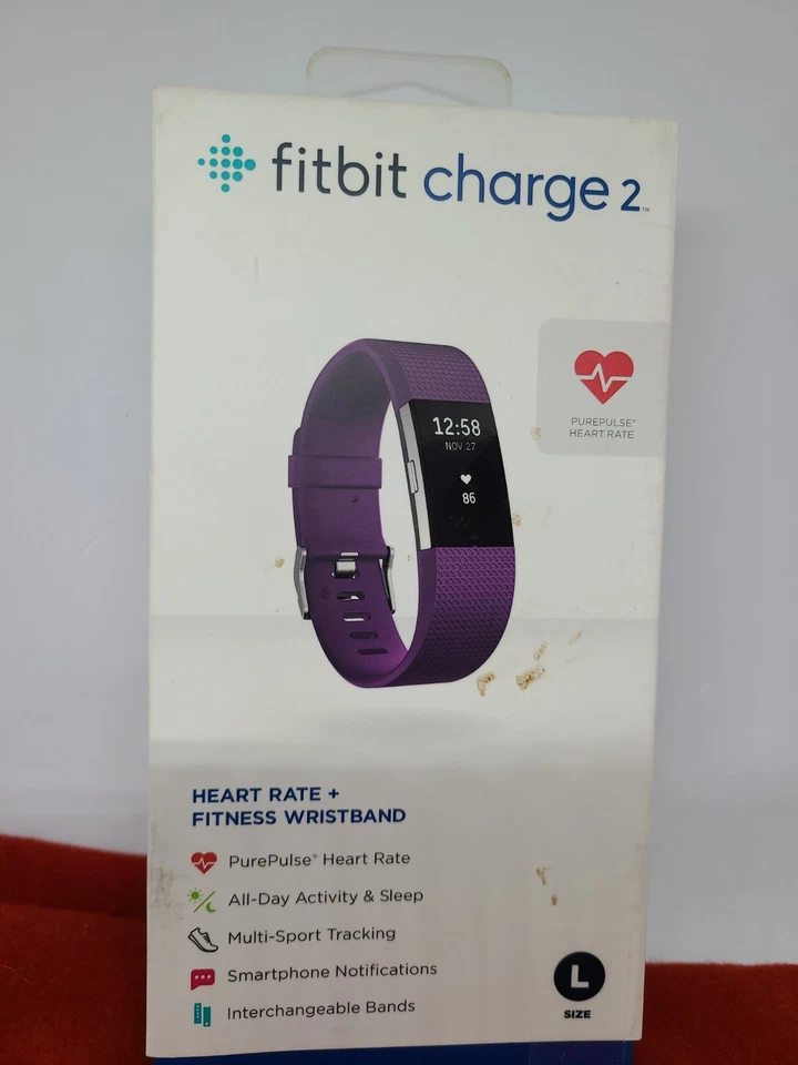 Fitbit Charge 2 Fitness Wristband Tracker - Plum