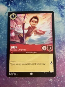 4x  Boun - Precocious Entrepreneur 104/204 Disney Lorcana: Rise of the Floodborn - Picture 1 of 1