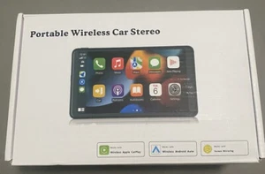 Radio de coche estéreo portátil inalámbrico Apple CarPlay Android de 7" caja abierta - Imagen 1 de 4