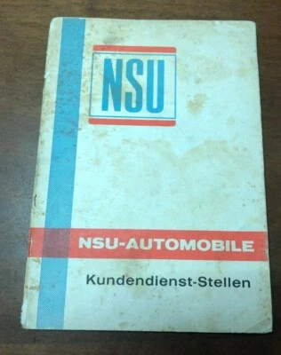 Kundendienst-Stellen NSU Automobile 1968 - Immagine 1 di 2