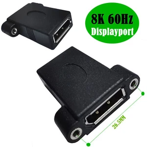 1pc DP Panel Mount Coupler Displayport Female to Female Straight-Through Adapter - Picture 1 of 12