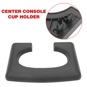 Dark Grey Center Console Cup Holder Pad For 2004-14 Ford F150 Cab Pickup Plastic - Picture 1 of 12
