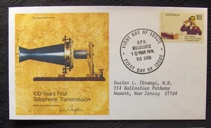 Australia. FDC 100th Anniversary of 1st Telephone Transmission 1976. - Picture 1 of 1
