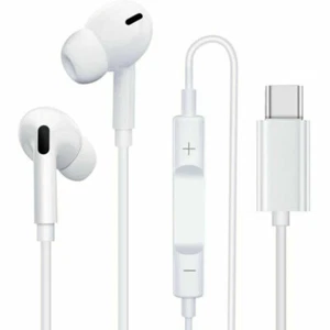 USB Type C Earphone Handsfree Vol Control & Mic for iPhone 16 Plus iPhone 16 Pro - Picture 1 of 2