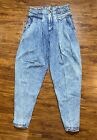 Vintage Z Cavaricci Jeans Womens 31 Blue High Rise Tapered Pleated Parachute USA