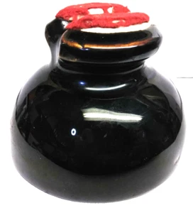 Vintage Brown Glazed Porcelain Insulator Telephone Pole Antique Unbranded Tri - Picture 1 of 9