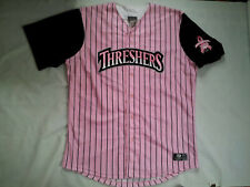 OT SPORTS CLEARWATER THRESHERS PITCH FOR PINK #23 SIGNED BASEBALL JERSEY SIZE 48