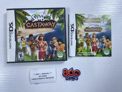 The Sims 2 Castaway (Nintendo DS) Box + Manual Only - Image 1 of 4