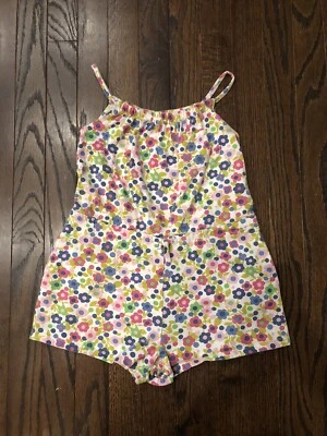 Mini Boden Girls 7-8Y Floral Romper/Jumpsuit with Pockets & Waist Tie - VGUC! - Image 1 of 4