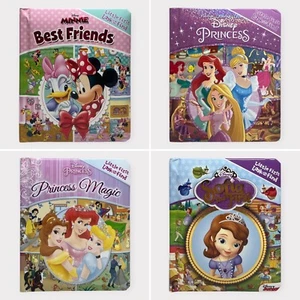 Disney Little First Look & Find 4x Board Book Bundle (Minnie, 2 Princess, Sofia) - Picture 1 of 24