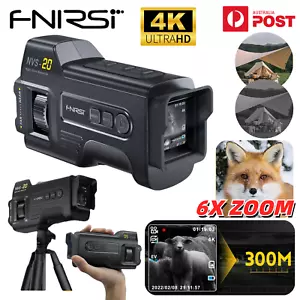 FNIRSI Infrared Night Vision Goggles 4K HD 6X Zoom IR Digital Monocular Camera - Picture 1 of 24