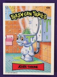 1992 Topps Trash Can Trolls 43b Joan Throne - Bild 1 von 2