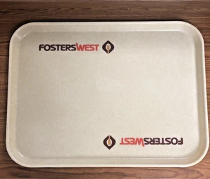 "Bandeja de restaurante vintage Camtray Cambro años 70 FostersWest Calif 20 1/4"" x 15""" - Imagen 1 de 8