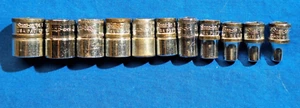 Juego de enchufes métricos Snap-On 11 piezas 1/4" dr poco profundos 6pt 14 mm - 4 mm 112TMMY - Imagen 1 de 6