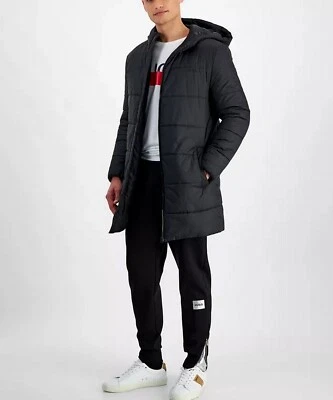 Hugo Boss Men's Slim-Fit Hooded Water-Repellent Big Arctic Down Parka Black XL - Image 1 of 4