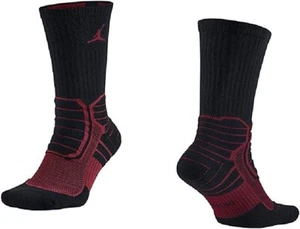 Air Jordan Jumpman Advance Crew Socks (Medium) Black / Fuscia 6-8 - Picture 1 of 1
