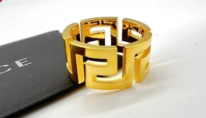 SALE VERSACE DG54672 Medusa Greek Ring Versace Gold Metal Size 17, 19, 21, 23 - Picture 1 of 3
