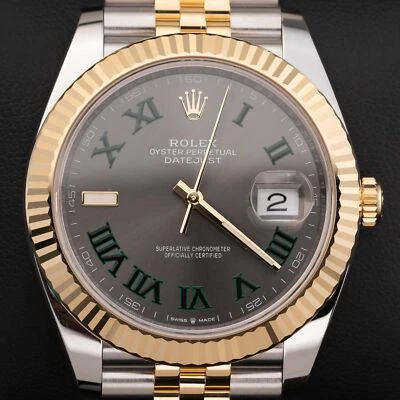 Rolex Datejust 126333 Watch 41mm "Wimbledon" Gray Dial 2025 Brand New - image 1 of 4