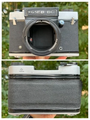 Cámara SLR de formato medio URSS 1979 KIEV-6C. Para piezas. Solo cuerpo Foto 1 de 4