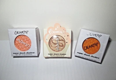 Lot 3 New ColourPop Super Shock Ultra-Glitter Eye Shadows Asst. Colors - Image 1 of 4