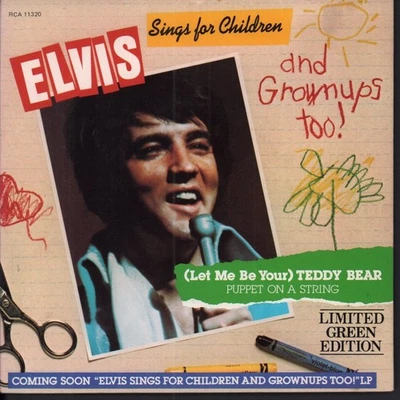 Elvis Presley Puppet On A String 7" vinyl Canada Rca 1978 Limited edition green - Image 1 of 3
