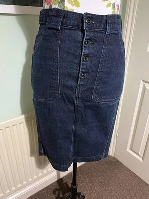 Levi’s Denim Skirt UK10 - Organic Cotton Button-Front - Image 1 of 4