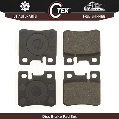 Para Mercedes-Benz 500E 1992-1993 | Pastillas de freno de disco traseras centradas | Semimetálicas Foto 1 de 4